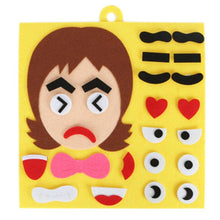 将图片加载到图库查看器，Children Learning Funny Set Kid DIY Toys Emotion Change Puzzle Toys Baby Creative Facial Expression Improve Hands-on Ability Toy
