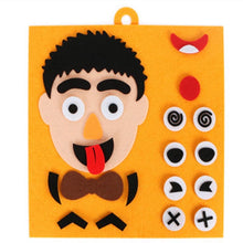 将图片加载到图库查看器，Children Learning Funny Set Kid DIY Toys Emotion Change Puzzle Toys Baby Creative Facial Expression Improve Hands-on Ability Toy
