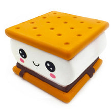 将图片加载到图库查看器，Jumbo Cheese Chocolate Biscuits Cute Squishy Slow Rising Soft Squeeze Toy Phone Strap Scented Relieve Stress Funny Kid Xmas Gift
