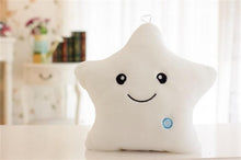 将图片加载到图库查看器，34CM Creative Toy Luminous Pillow Soft Stuffed Plush Glowing Colorful Stars Cushion Led Light Toys Gift For Kids Children Girls
